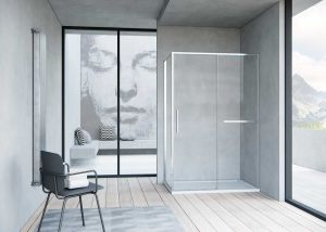 Душевой уголок Slim Soft VSR-1SS9015CL, 1500*900, хром, стекло прозрачное