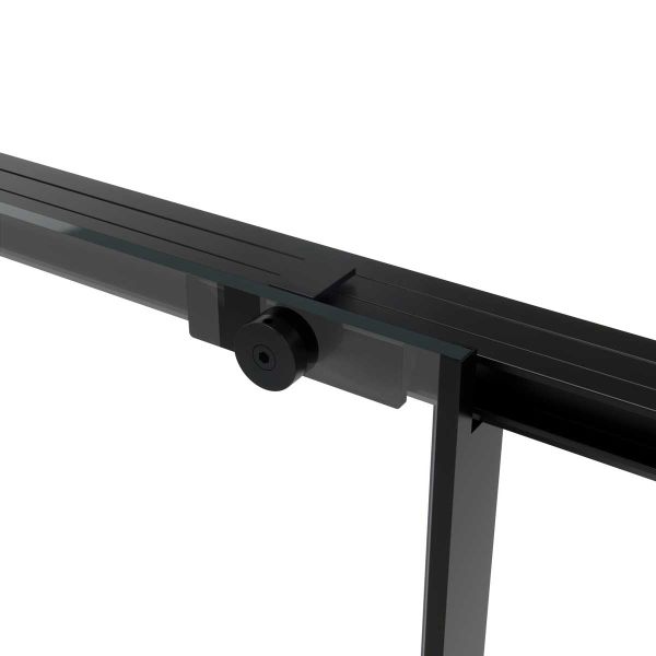 Душевой уголок Slim Soft VSR-1SS9015CLB, 1500*900, черный, стекло прозрачное