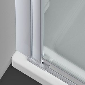 Душевой уголок Alpha VSR-3ALP9090CL, 900*900, хром, стекло прозрачное