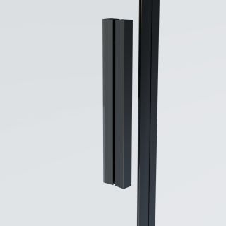 Душевой уголок Vincea Soft 2 VSR-3SO29010CLB, 1000*900, черный, стекло прозрачное