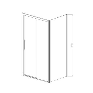 Душевой уголок Vincea Soft VSR-3SO9013CLGM, 1300*900, вороненая сталь, стекло прозрачное