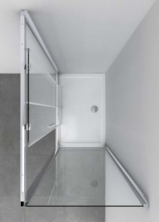 Душевой уголок Vincea Soft VSR-3SO9014CLB, 1400*900, черный стекло прозрачное