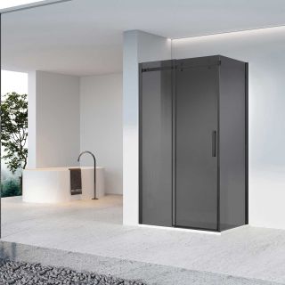 Душевой уголок Vincea Como-N VSR-4CN1013CGB, 1300*1000, черный, стекло тонированное