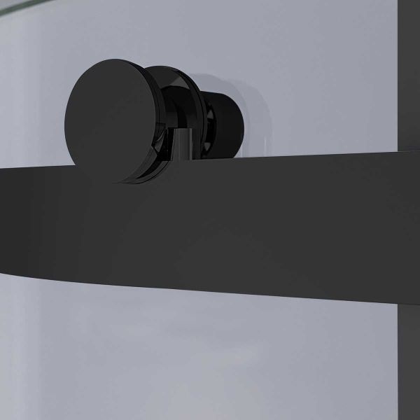 Душевой уголок Como-N VSR-4CN8014CLB, 1400*800, черный, стекло прозрачное