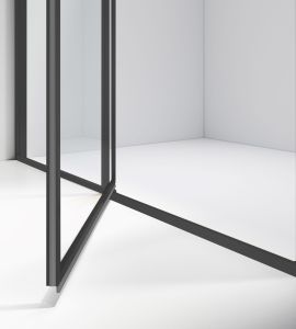 Душевой уголок Slim 8mm VSR-4SLP9012CLB, 1200*900, черный, стекло прозрачноеVSR-4SLP9012CLB