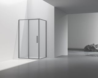 Душевой уголок Vincea Slim 8mm VSR-4SLP9012CLGM, 1200*900, вороненая сталь, стекло прозрачное