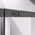 Душевой уголок Slim-N VSR-4SN9014CGB, 1400*900, черный, стекло тонированное