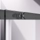 Душевой уголок Slim-N VSR-4SN9014CLGM, 1400*900, вороненая сталь, стекло прозрачное