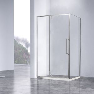 Душевой уголок Slim-N VSR-4SNP1010CL, 1000*1000, хром, стекло прозрачное