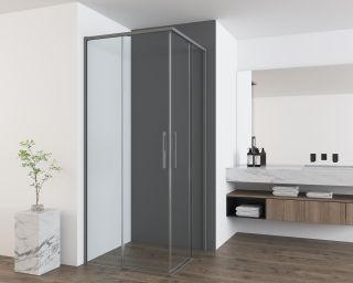 Душевой уголок Vincea Ultima VSS-7UL8080CL, 800*800, хром, стекло прозрачное