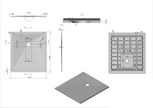 Душевой поддон Vincea VST-4SR9010G 100x 90 см
