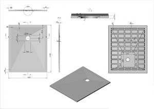 Душевой поддон Vincea VST-4SR9011A 110 x 90 см