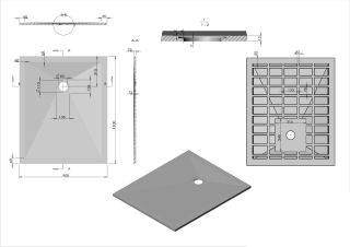 Душевой поддон Vincea VST-4SR9011A 110 x 90 см Душевой поддон Vincea VST-4SR9011A 110 x 90 см