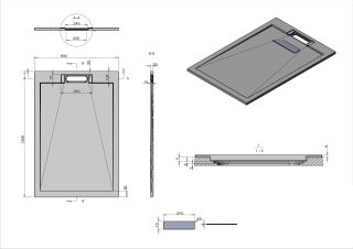 Душевой поддон Vincea VST-4SRL8012A 120 x 80 см Душевой поддон Vincea VST-4SRL8012A 120 x 80 см