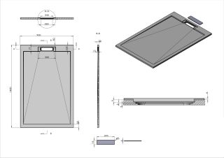 Душевой поддон Vincea VST-4SRL9014W 140 x 90 см Душевой поддон Vincea VST-4SRL9014W 140 x 90 см