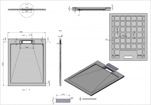 Душевой поддон Vincea VST-4SRL8010A 100 x 80 см