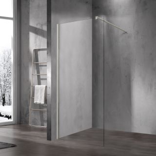 Душевая перегородка Vincea Walk-In VSW-1H120CLBN, 1200*2000, брашированный никель, стекло прозрачное