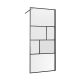 Душевая перегородка Vincea Walk-In HP Art VSW-1HC900CFB профиль матовый черный стекло рифленое