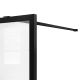 Душевая перегородка Vincea Walk-In VSW-1HC100CFB 100см чёрный матовый стекло прозрачное/рифлёное
