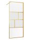Душевая перегородка Vincea Walk-In VSW-1HC120CFBG 120см брашированное золото стекло прозрачное/рифлёное