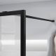 Душевая перегородка Vincea Walk-In VSW-1HC120CFB 120см чёрный матовый стекло прозрачное/рифлёное