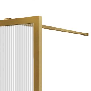 Душевая перегородка Vincea Walk-In HP Art VSW-1HP100FLBG, 1000*2000, брашированное золото, стекло рифленое