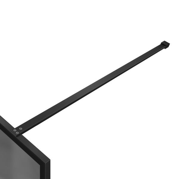 Душевая перегородка Vincea Walk-In HP Art VSW-1HP100GFB, 1000*2000, черный матовый, стекло матовое тонированное