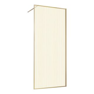 Душевая перегородка Vincea Walk-In HP Art VSW-1HP100GWBG, 1000*2000, брашированное золото, стекло с золотыми нитями