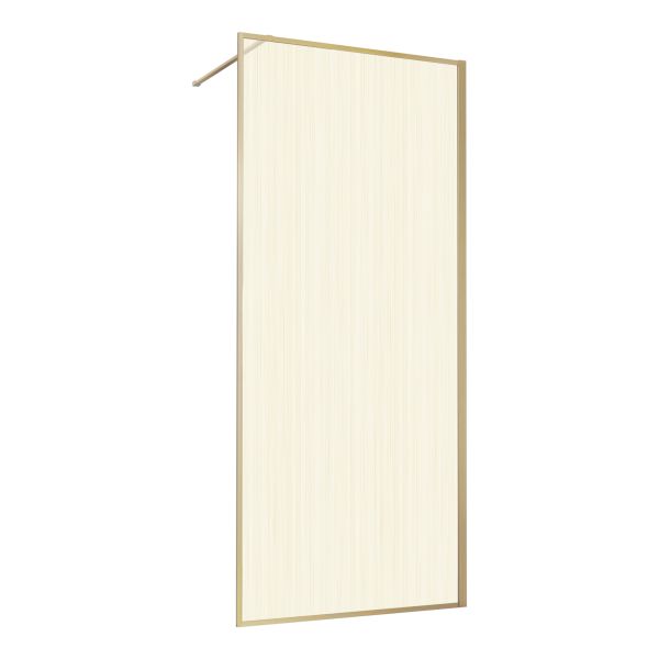 Душевая перегородка Vincea Walk-In HP Art VSW-1HP100GWBG, 1000*2000, брашированное золото, стекло с золотыми нитями