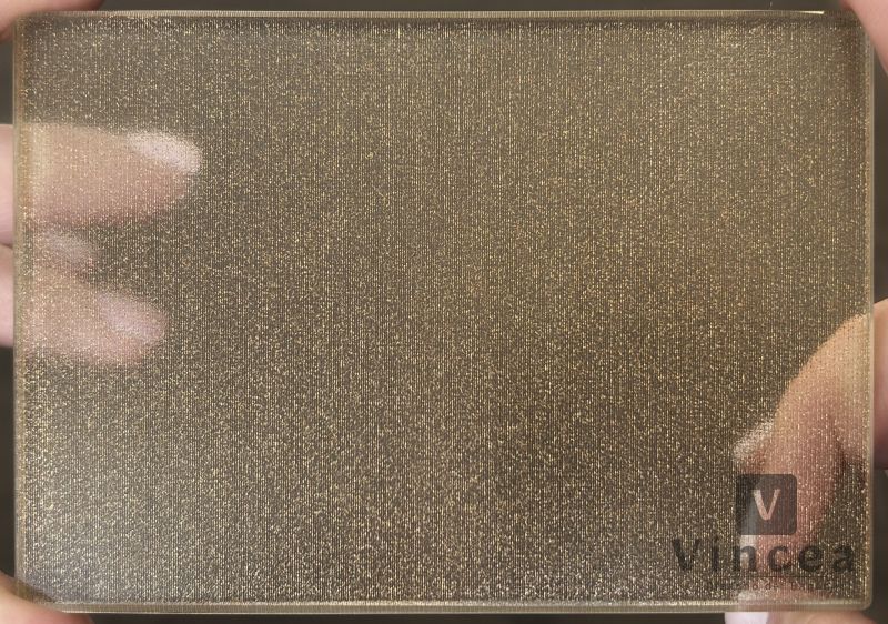 Душевая перегородка Vincea Walk-In HP Art VSW-1HP120GWBG, 1200*2000, брашированное золото, стекло с золотыми нитями