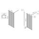 Душевая перегородка Vincea Walk-In HP Art VSW-1HP900FLBG профиль брашированное золото стекло рифленое