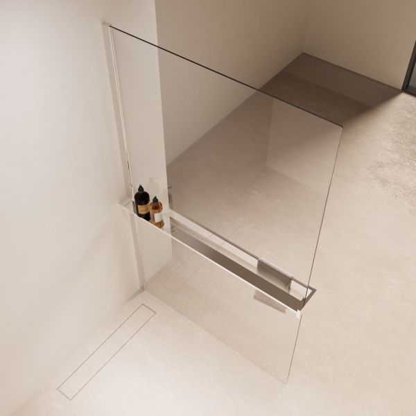 Душевая перегородка Vincea Walk-In VSW-1HR100CL, 1000*2000, хром, стекло прозрачное