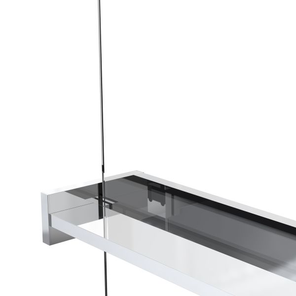 Душевая перегородка Vincea Walk-In VSW-1HR100CL, 1000*2000, хром, стекло прозрачное