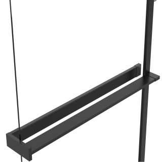 Душевая перегородка Vincea Walk-In VSW-1HR100GSB, 1000*2000, черный, стекло янтарь