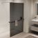 Душевая перегородка Vincea Walk-In VSW-1HR110CGGM, 1100*2000, вороненая сталь, стекло тонированное