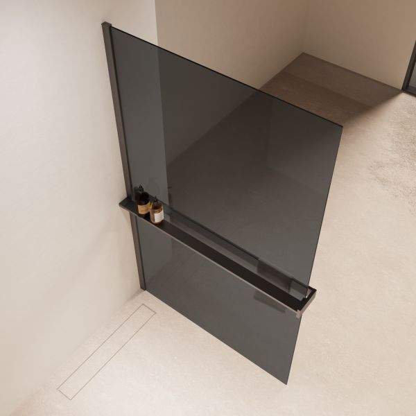 Душевая перегородка Vincea Walk-In VSW-1HR120CGGM, 1200*2000, вороненая сталь, стекло тонированное