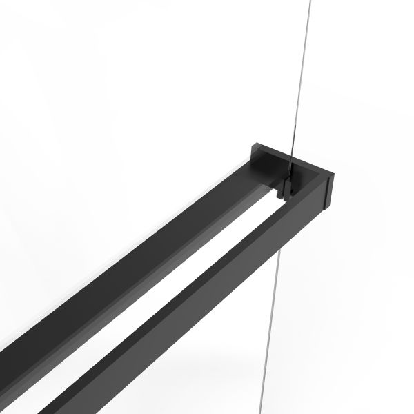 Душевая перегородка Vincea Walk-In VSW-1HR120CLB, 1200*2000, черный, стекло прозрачное