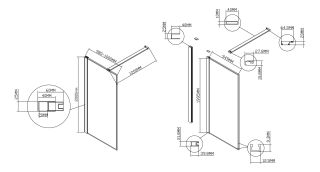 Душевая перегородка Vincea Walk-In HS VSW-1HS100CL, 1000*2000, хром, стекло прозрачное