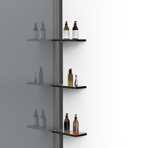 Душевая перегородка Vincea Walk-In VSW-1HWS120CGGM, 1200*2000, вороненая сталь, стекло тонированное