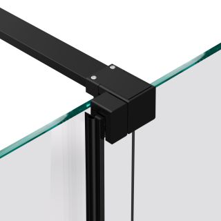 Душевая перегородка Vincea Walk-In VSW-1WSL120CGB, 1200*2000, черный матовый, стекло тонированное