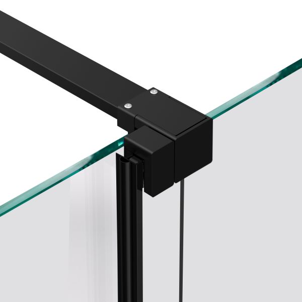 Душевая перегородка Vincea Walk-In VSW-1WSL120CGB, 1200*2000, черный матовый, стекло тонированное