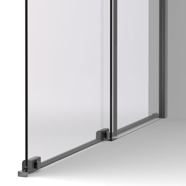 Душевая перегородка  Vincea Walk-In VSW-1WSL120CLGM, 1200*2000, вороненая сталь, стекло прозрачное