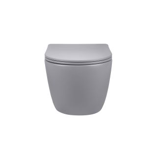 Унитаз подвесной Vincea Globo VT1-14SMG безободковый серый ультратонкое soft-close сиденье