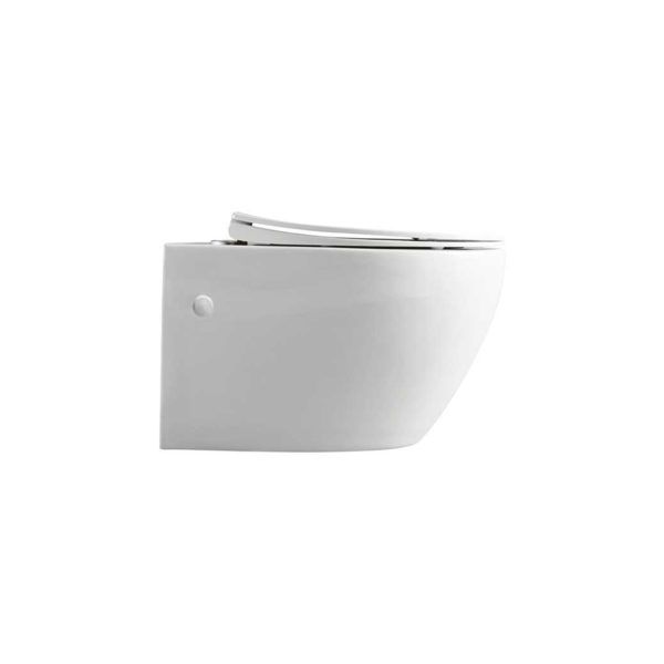 Унитаз подвесной Vincea INTERO VT1-21 безободковый белый ультратонкое soft-close сиденье