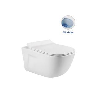 Унитаз подвесной Vincea Idea VT1-33 безободковый белый ультратонкое soft-close сиденье Унитаз подвесной Vincea Idea VT1-33 безободковый белый ультратонкое soft-close сиденье