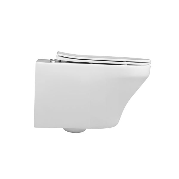 Унитаз подвесной Vincea Edge-M VT1-37 безободковый белый ультратонкое soft-close сиденье