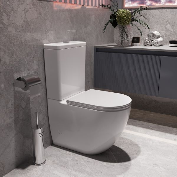 Унитаз-компакт Vincea Tornado Globo VT2-14T, белый, ультратонкое сиденье soft-close, P-trap