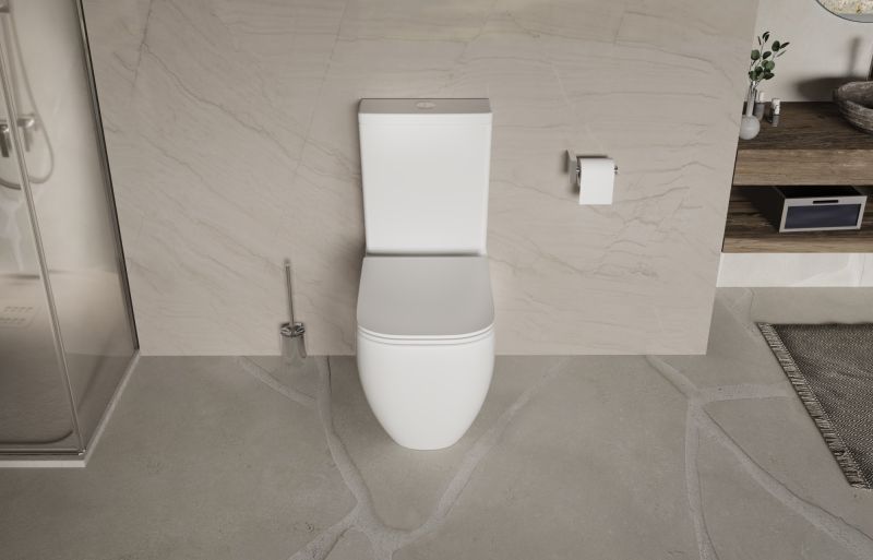 Унитаз-компакт Vincea Tornado Bien VT2-51T, белый, ультратонкое сиденье soft-close, P-trap