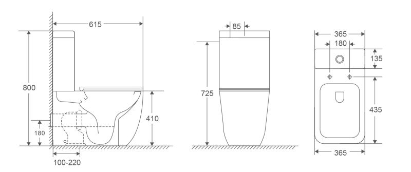 Унитаз-компакт Vincea Tornado Bien VT2-51T, белый, ультратонкое сиденье soft-close, P-trap