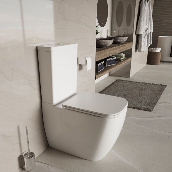 Унитаз-компакт Vincea Tornado Bien VT2-51T, белый, ультратонкое сиденье soft-close, P-trap